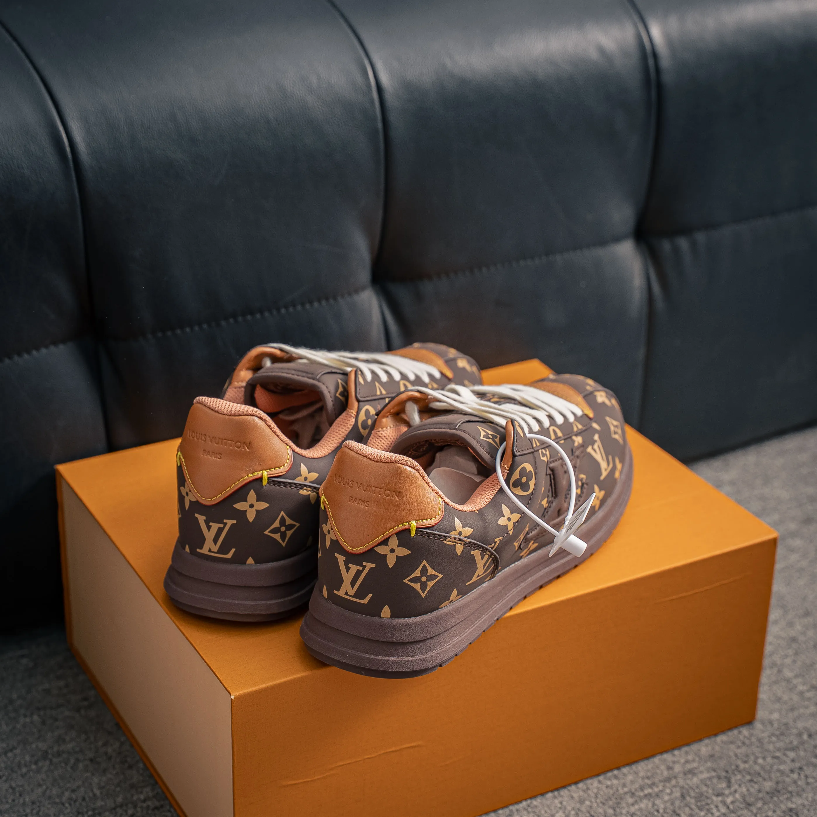 # LOUIS VUITTON x Nigo lv Buttersoft Cowhide Leather FW 25 Lace-Up Low-Top Shoes Same Style